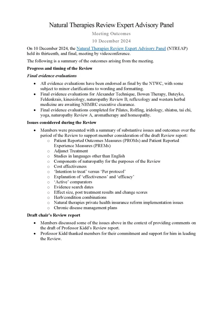 Cover image_NTREAP meeting outcomes – 10 December 2024