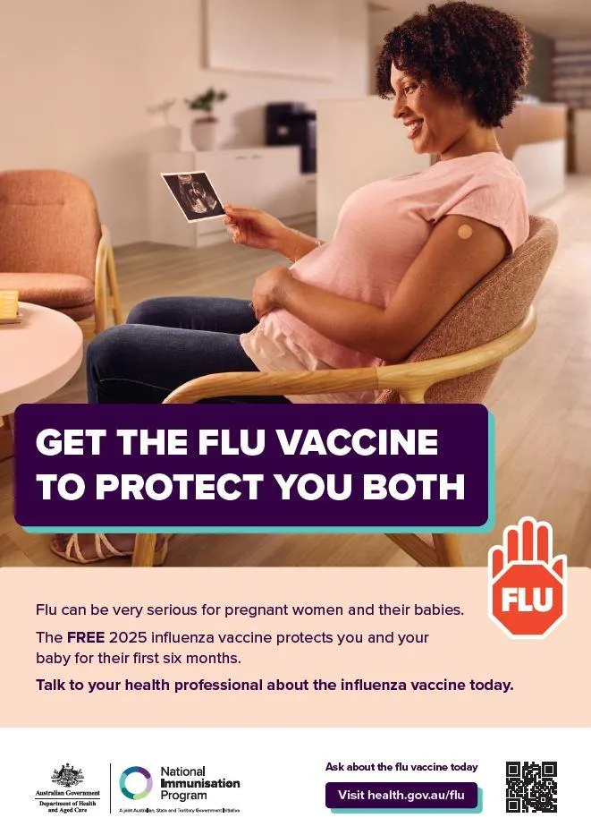 2025 influenza (flu) vaccination – Flu in Pregnancy – Poster
