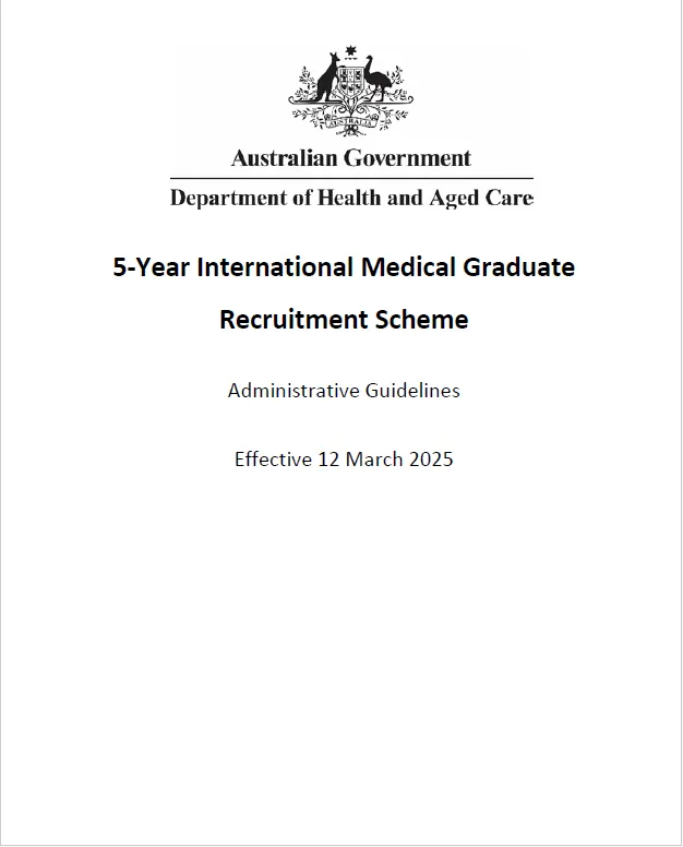 5-Year International Medical Graduates (IMG) Recruitment Scheme Guidelines – March 2025 