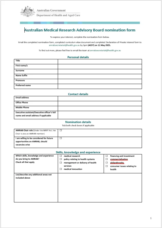 Thumbnail image of form