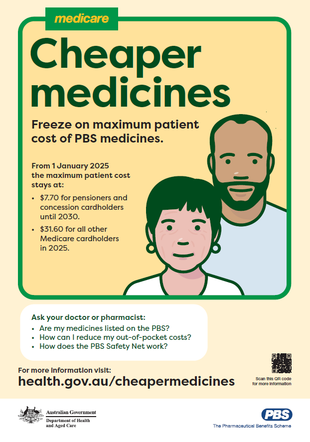 Cover image_Freeze on maximum patient cost of PBS medicines A3 poster
