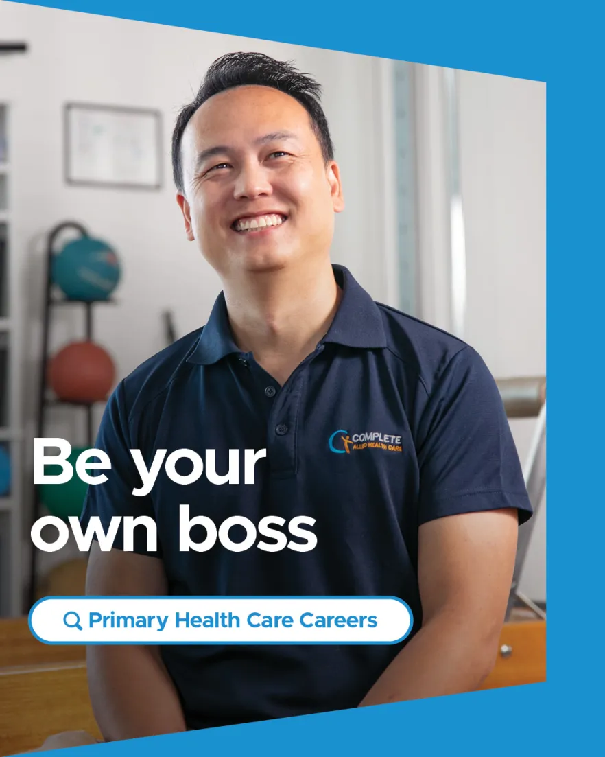 Social media tile to support primary health care careers.