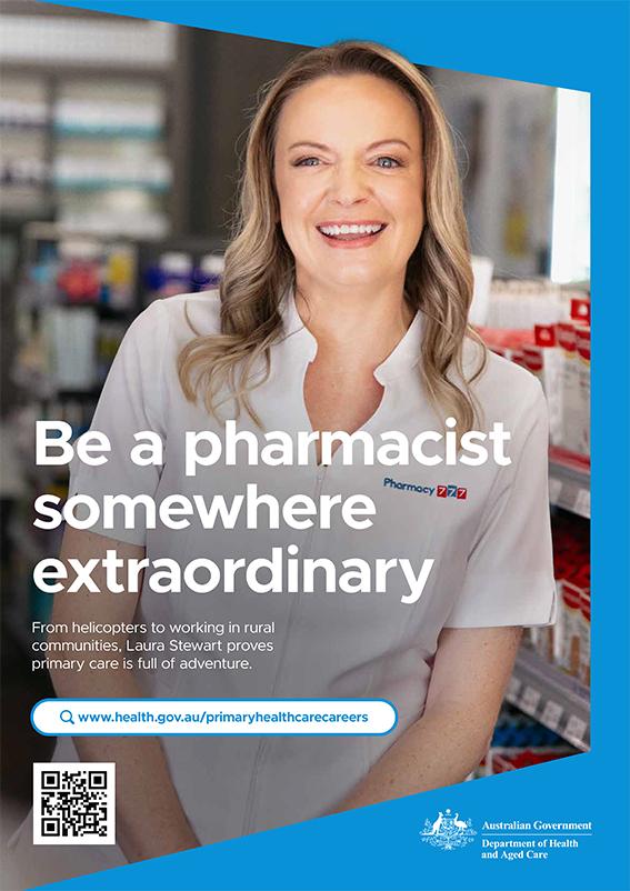 Poster to support primary health care careers.