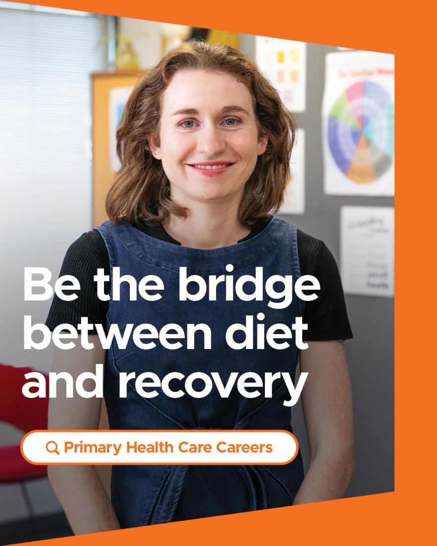 Social media tile to support primary health care careers.