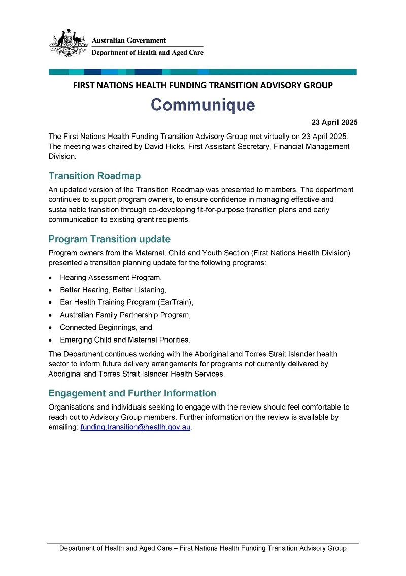 Cover page_FNHFTAG_Meeting 17_Communique (23 April 2025)