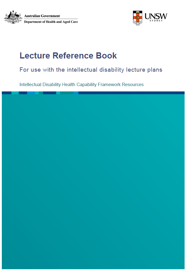 Intellectual Disability Health Capability Framework Lecture Reference Book