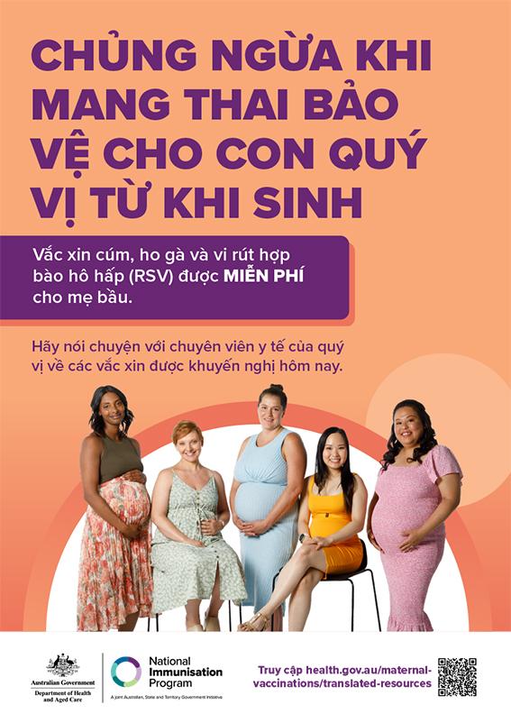 Tờ thông tin về chủng ngừa khi mang thai cho người tiêu dùng 