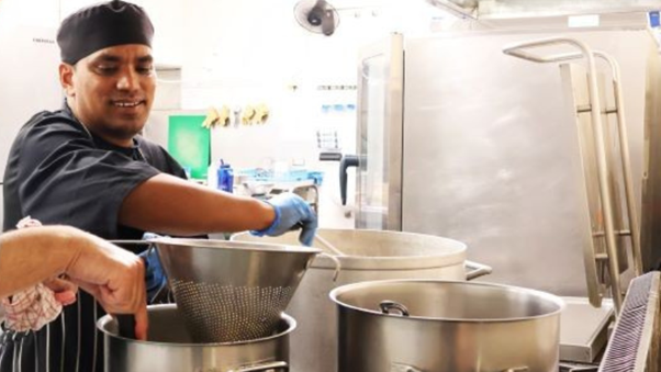 Nikesh, a chef at Resthaven Marion