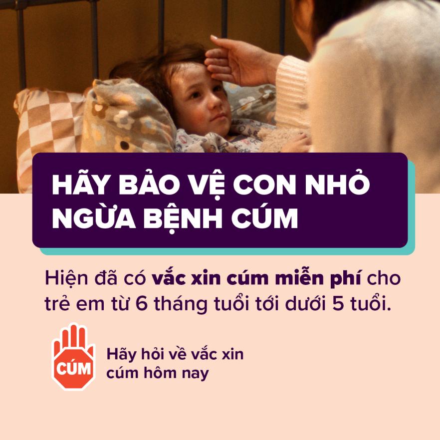 Hãy bảo vệ con nhỏ ngừa bệnh cúm – Ô chữ cho truyền thông xã hội  