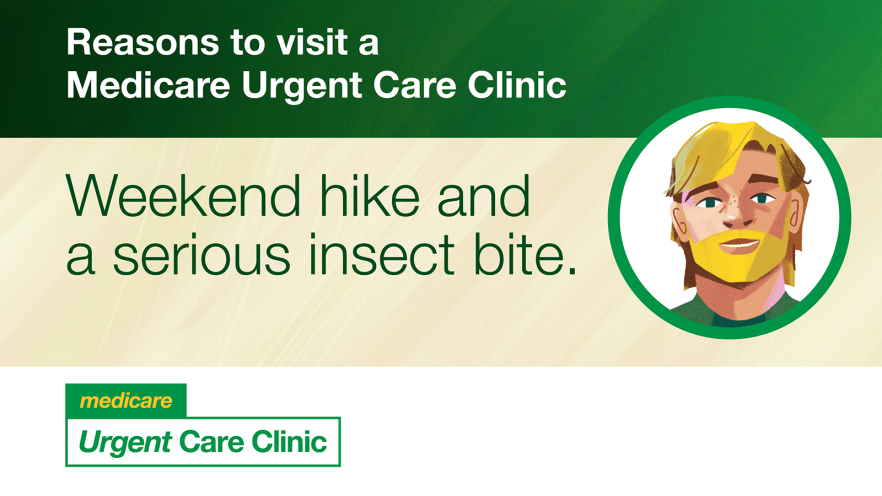 Cover image for the A weekend hike and serious insect bite social media tile