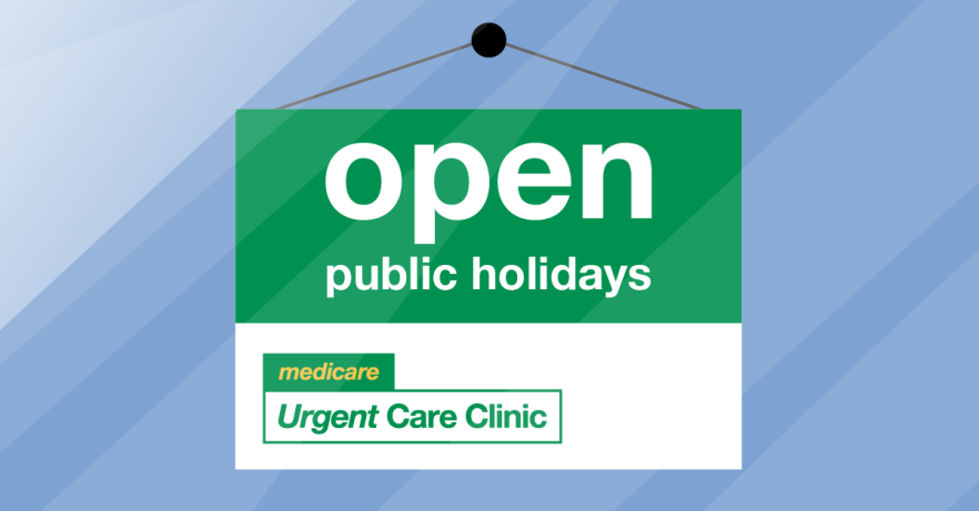 Open public holidays sign