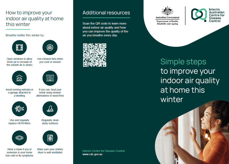 Simple steps to improve your indoor air quality at home this winter – brochure