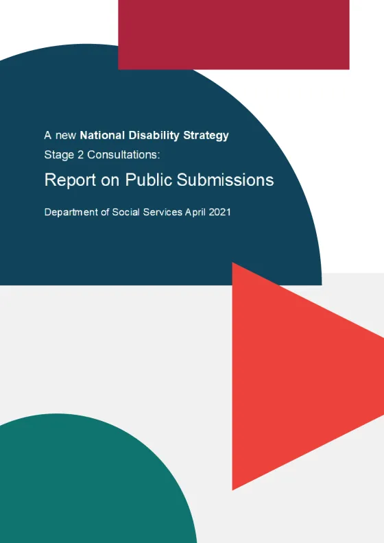 Report on Submissions – full report cover page