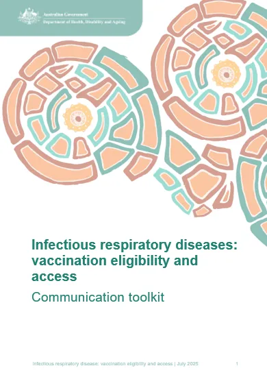 Infectious respiratory diseases_vaccination eligibility and access (July cover)