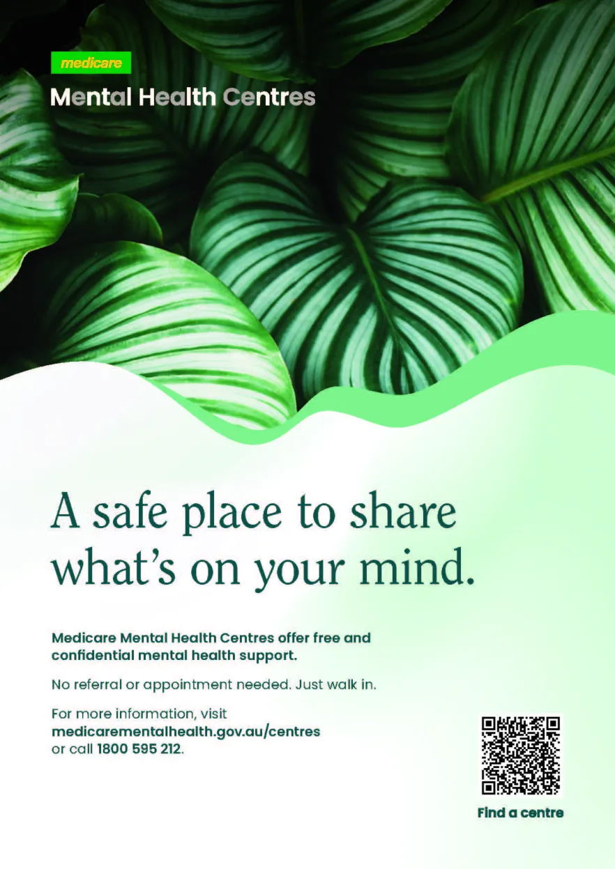 A safe place to share what’s on your mind poster