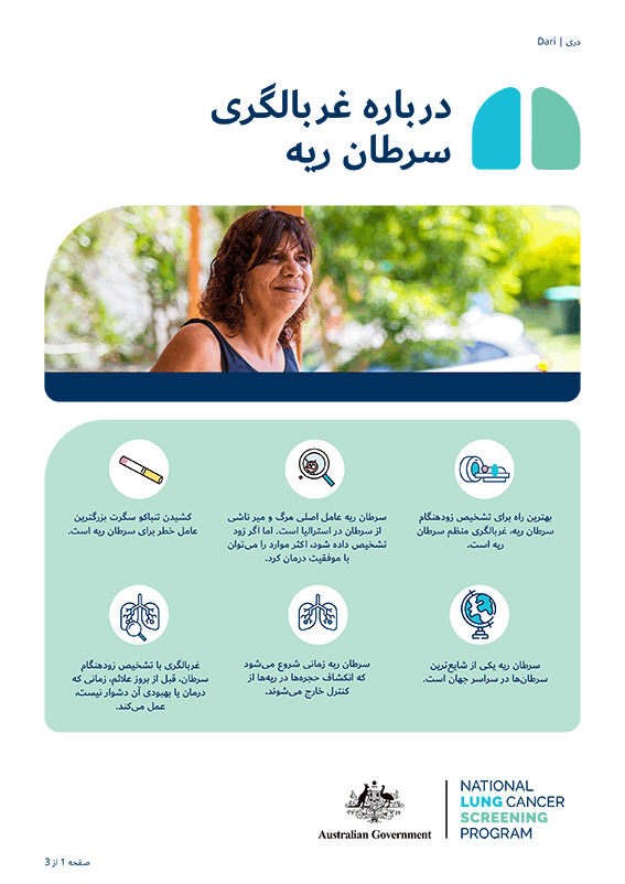 برنامه ملی غربالگری سرطان ریه - درباره غربالگری سرطان ریه 