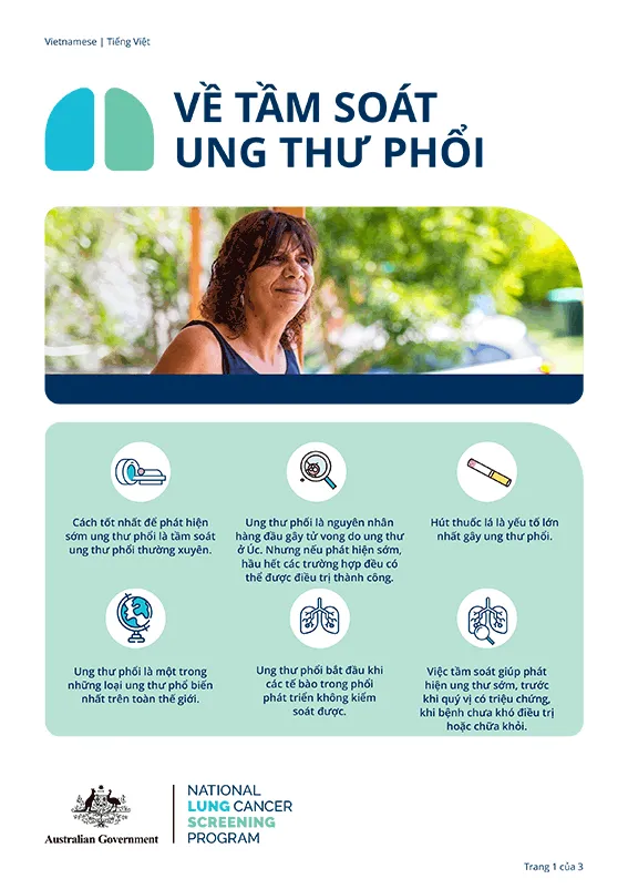 Chương trình Tầm Soát Ung Thư Phổi Toàn Quốc – Về tầm soát ung thư phổi