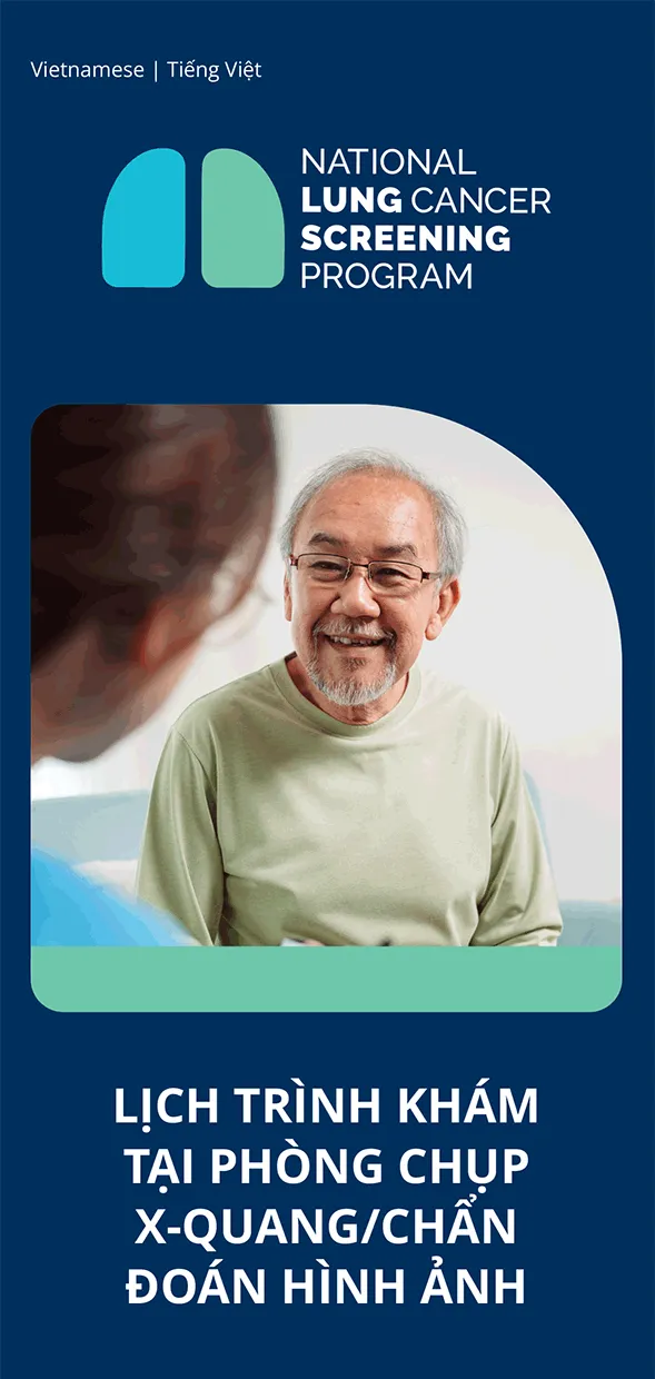 Chương trình Tầm Soát Ung Thư Phổi Toàn Quốc – Lịch trình khám tại phòng chẩn đoán hình ảnh – Tập sách nhỏ