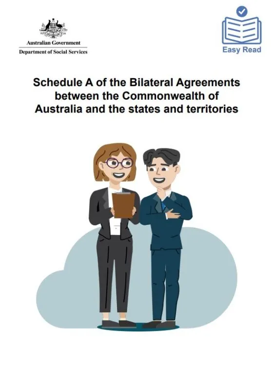 Schedule A of the Bilateral Agreements between the Commonwealth of Australia and the states and territories cover image