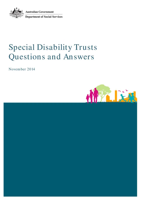 Special Disability Trusts: Questions and Answers cover page