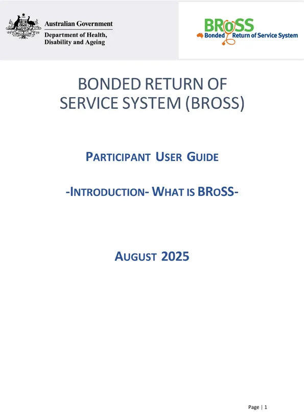 BRoSS participant user guide – Introduction – What is BRoSS