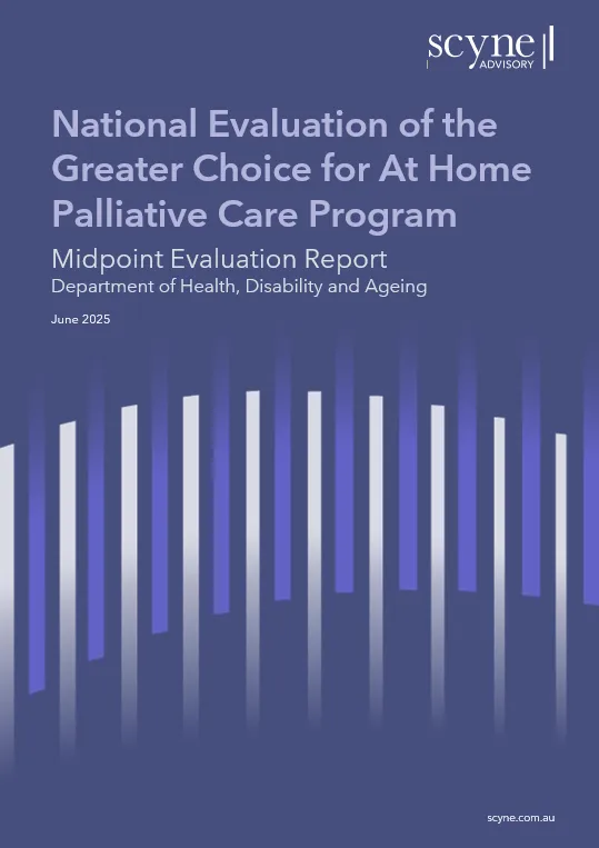 Midpoint evaluation report for the At Home Palliative Care Program