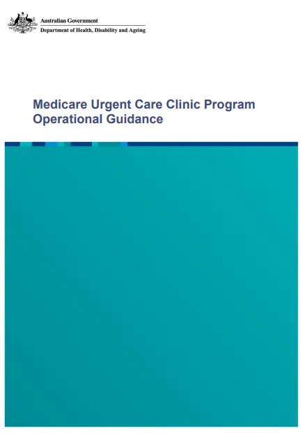 Medicare UCC operation guidance cover page (update August 2025)