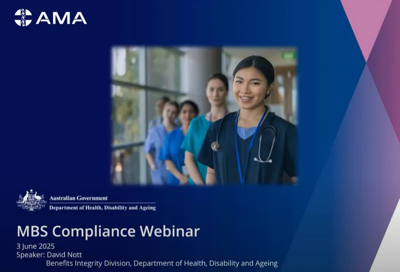 Medicare Compliance Webinar for the Australian Medical Association (AMA) thumbnail image