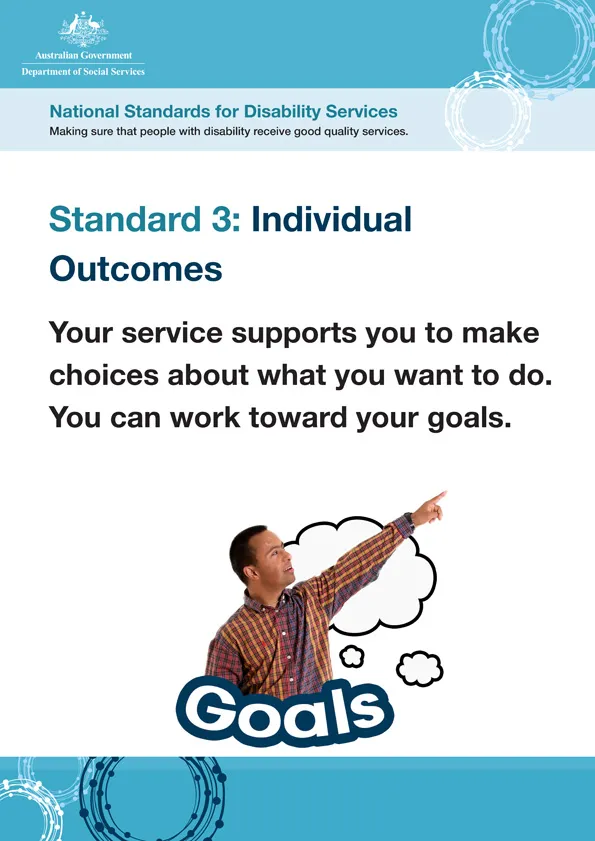 National Standards for Disability Services – Standard 3 – Easy Read poster