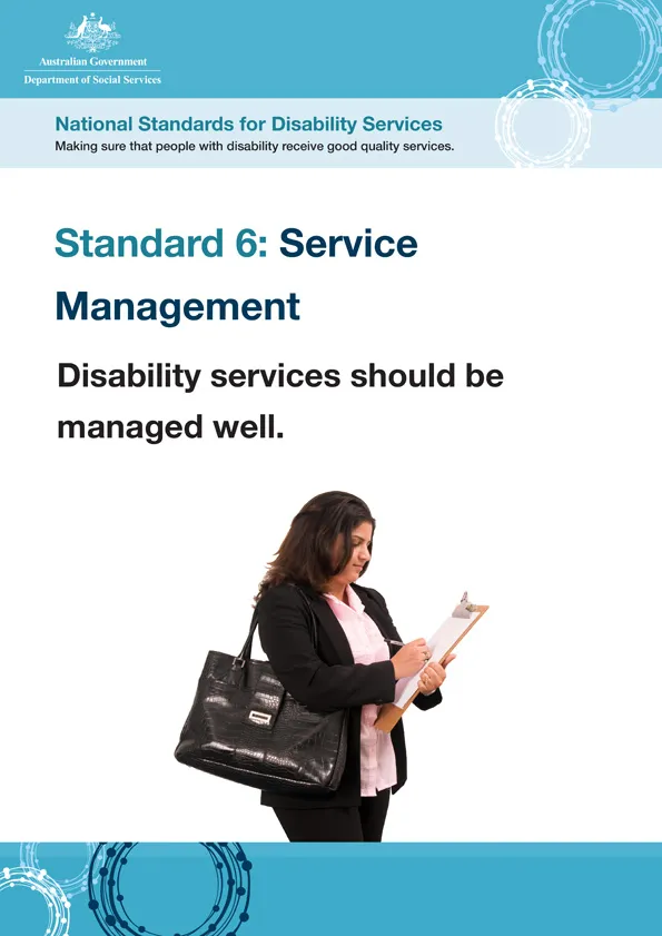 National Standards for Disability Services – Standard 6 – Easy Read poster