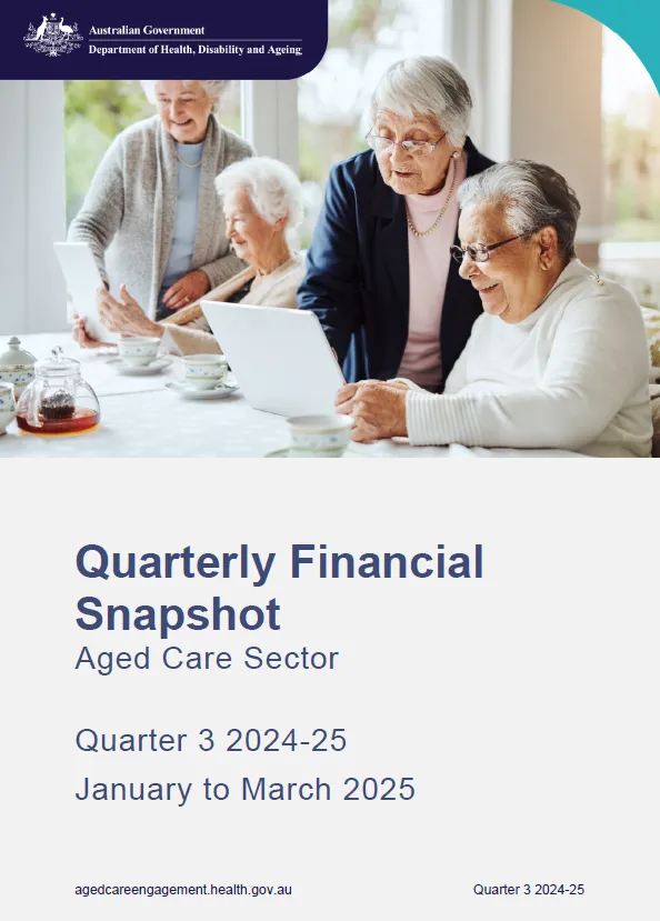 Quarterly Financial Snapshot Q3 2024-25 cover page