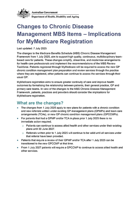 Changes and Implications for MyMedicare Registration