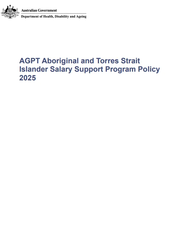 AGPT policy 2025 cover page