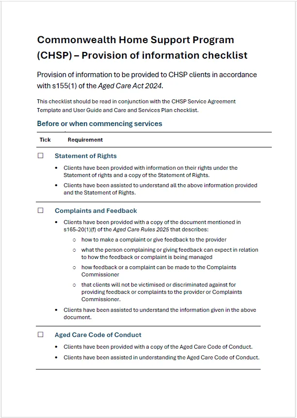 Decorative image of checklist
