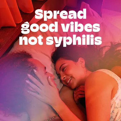 Thumbnail image: spread good vibes not syphilis