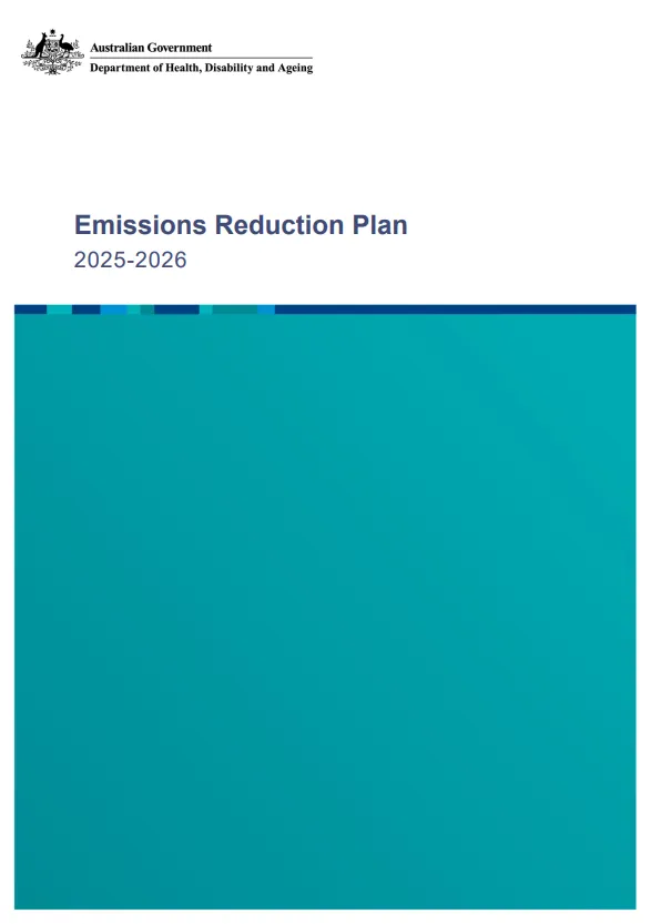 Emission reduction plan 2025-2026 cover page