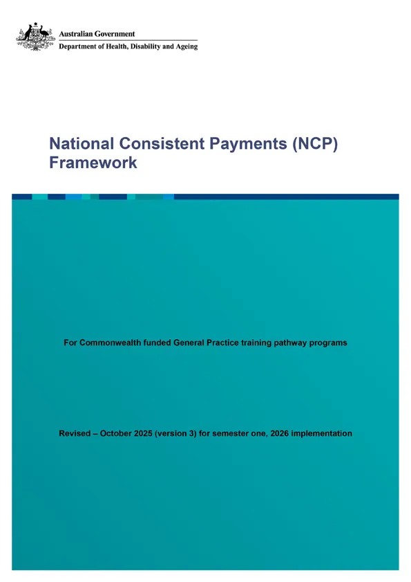 National Consistent Payments Framework – 2026