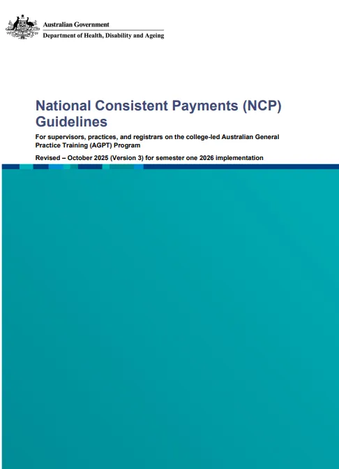 National Consistent Payments Guidelines cover page