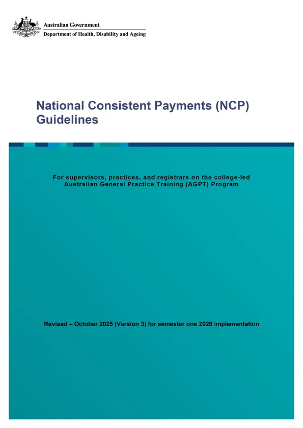 National Consistent Payments Guidelines – 2026