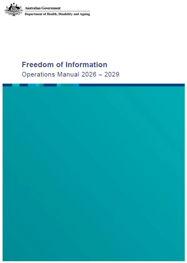 Cover page of the FOI operation manual