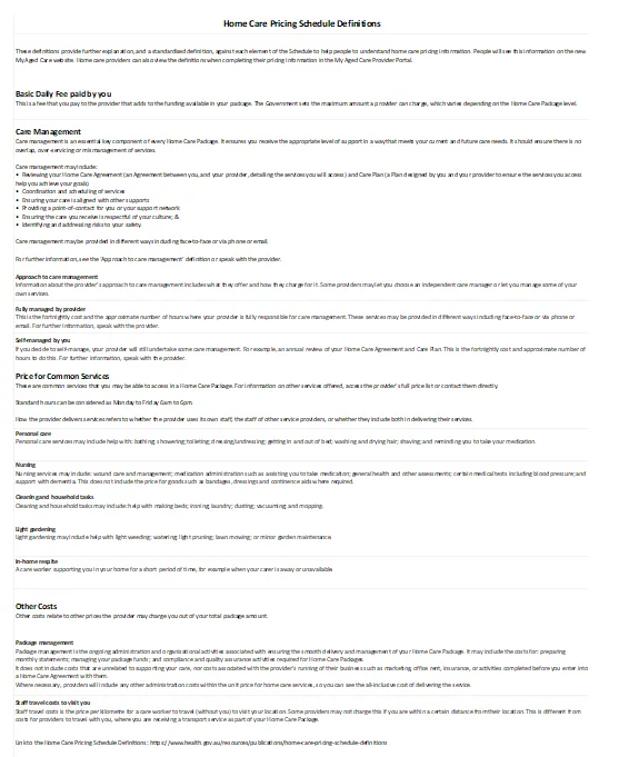 Home Care Package cover image