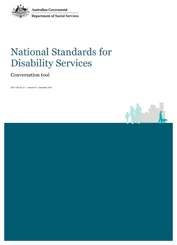 National Standards for Disability Services – Conversation tool