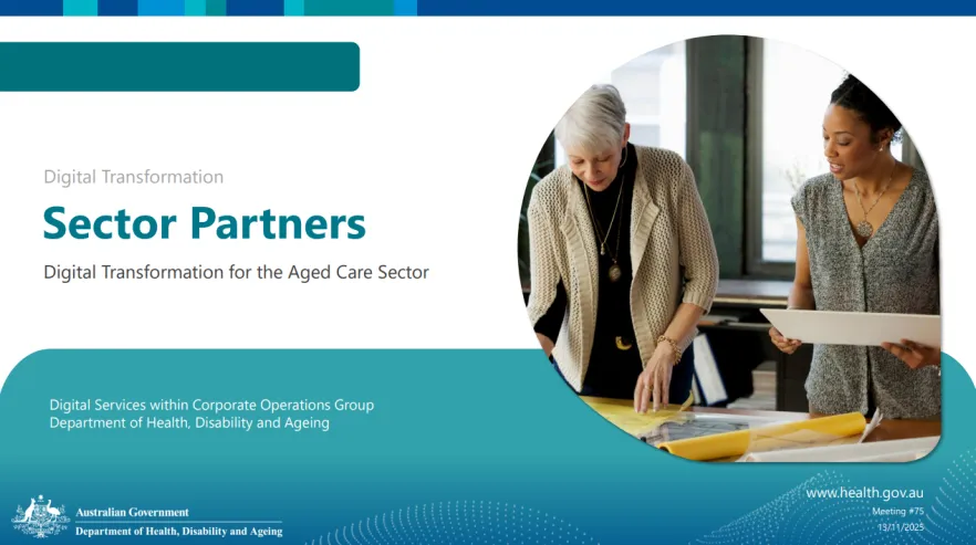 Digital Transformation Sector Partners slide presentation cover page – 13 November 2025