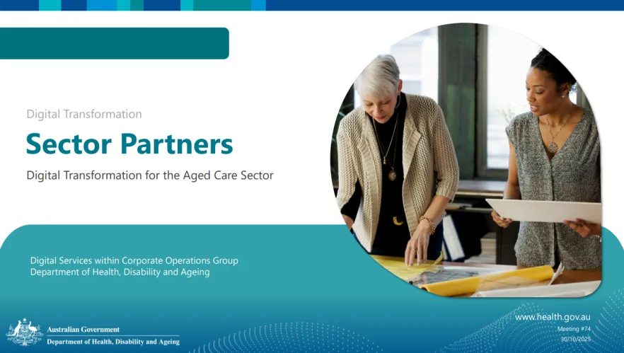 Digital Transformation Sector Partners slide presentation cover page – 30 October 2025