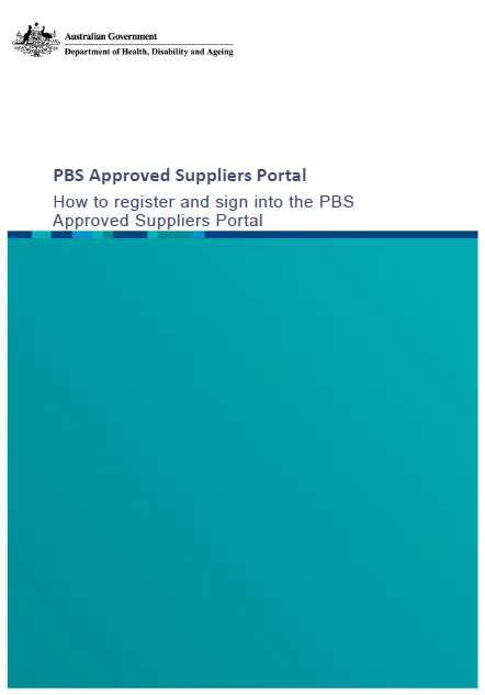 How to register and sign in to the PBS approved suppliers portal