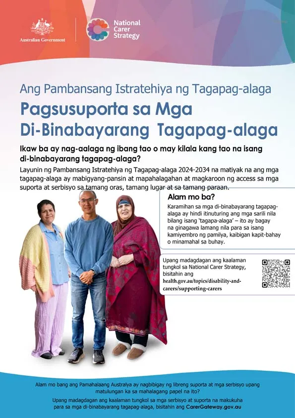 Paskil Pambansang Istratehiya ng Tagapag-alaga – Paskil tungkol sa pagsuporta ...