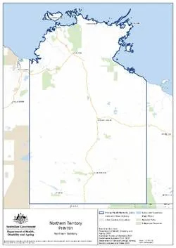 Northern Territory (NT) Primary Health Network (PHN) map – topographic ...