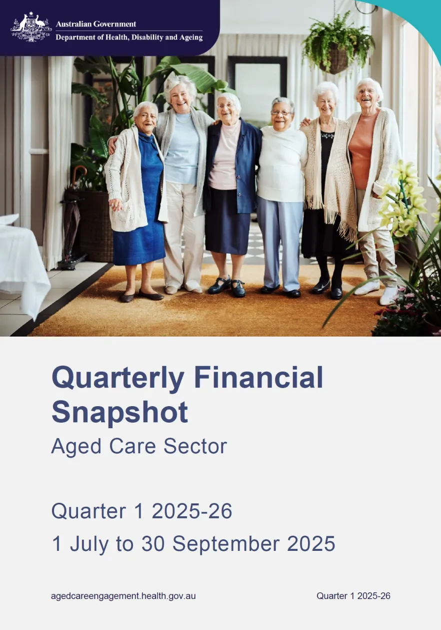 Quarterly Financial Snapshot of the aged care sector – Quarter 1 2025 ...