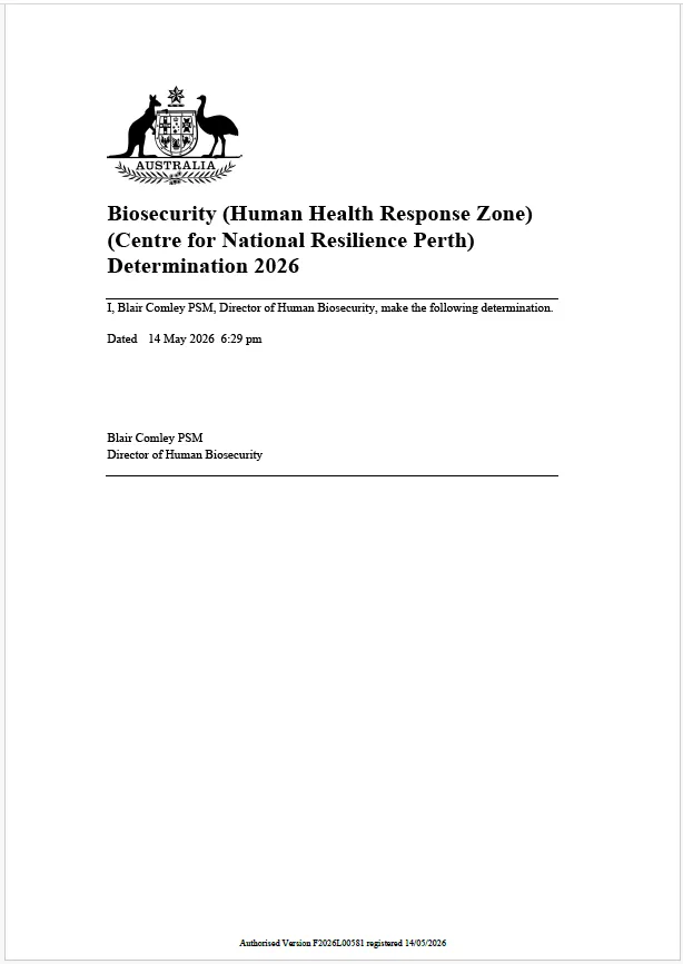 Biosecurity (Human Health Response Zone) (Centre for National ...