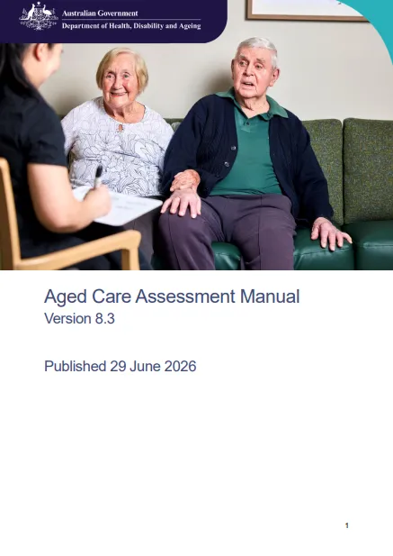 Aged Care Assessment Manual | Australian Government Department of ...
